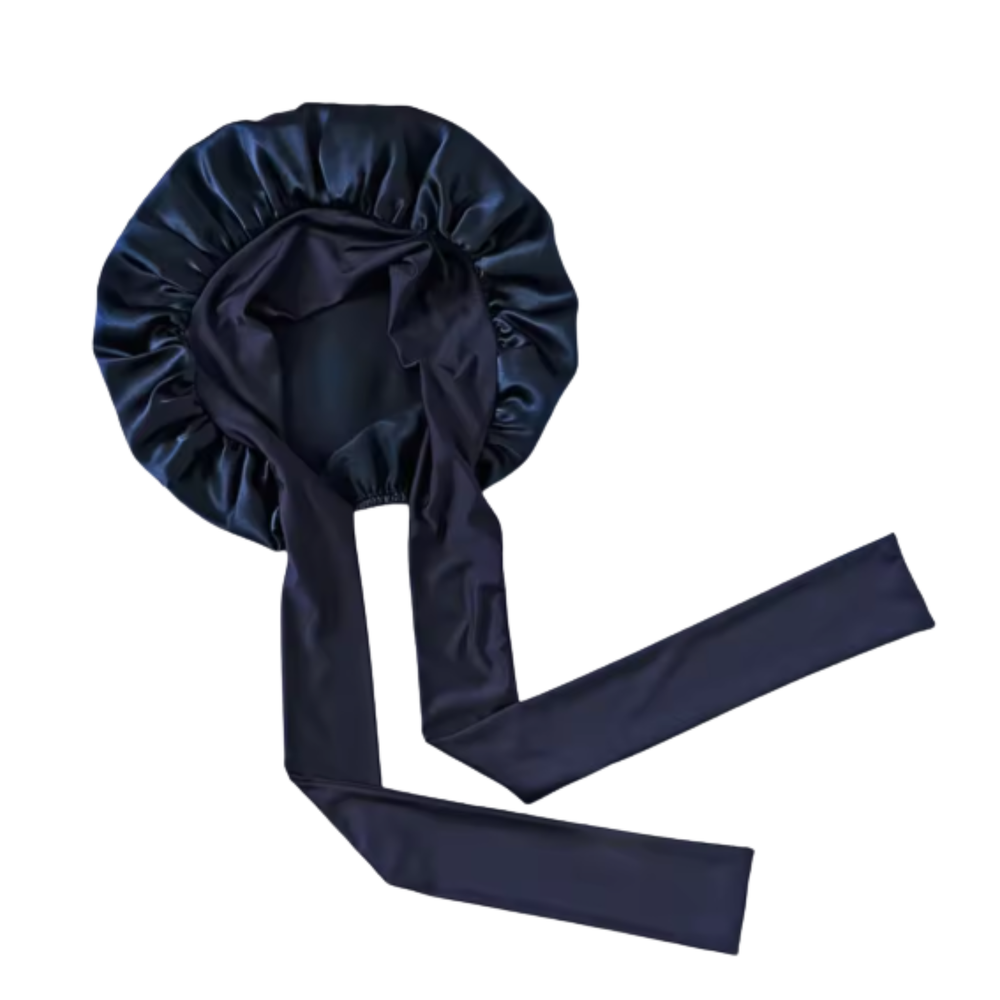 AuraSilk Luxury Grade 6A Mulberry Silk Sleep Bonnet - Anti-Frizz