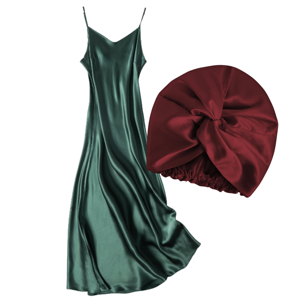 The Aura Luxe Silk Sleep & Style Gift Set