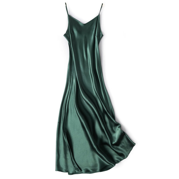 Aura Silk Co. Luxe Silk Slip Dress