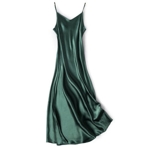 Aura Silk Co. Luxe Silk Slip Dress