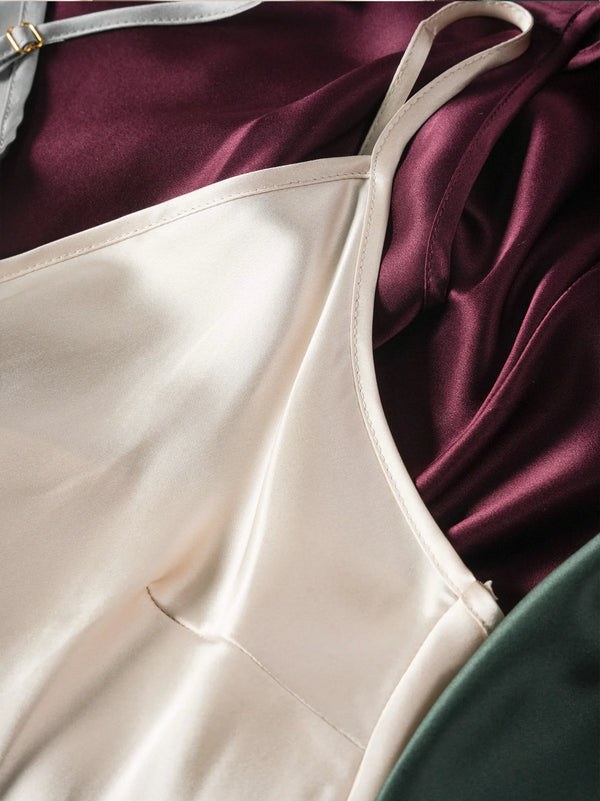 Aura Silk Co. Luxe Silk Slip Dress