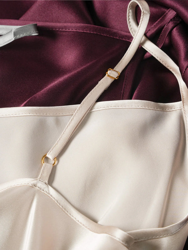 Aura Silk Co. Luxe Silk Slip Dress