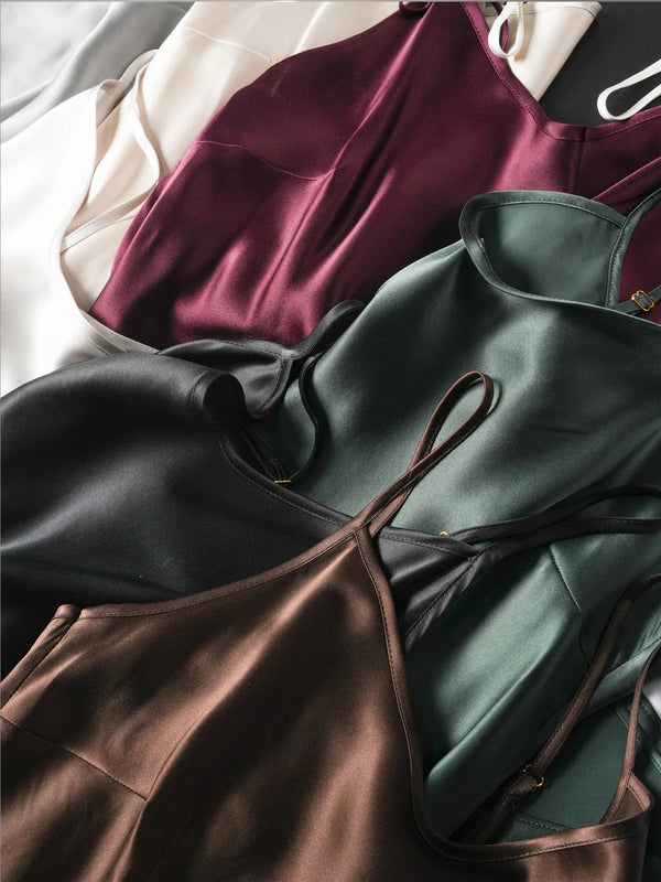 Aura Silk Co. Luxe Silk Slip Dress