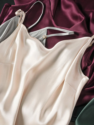 Aura Silk Co. Luxe Silk Slip Dress