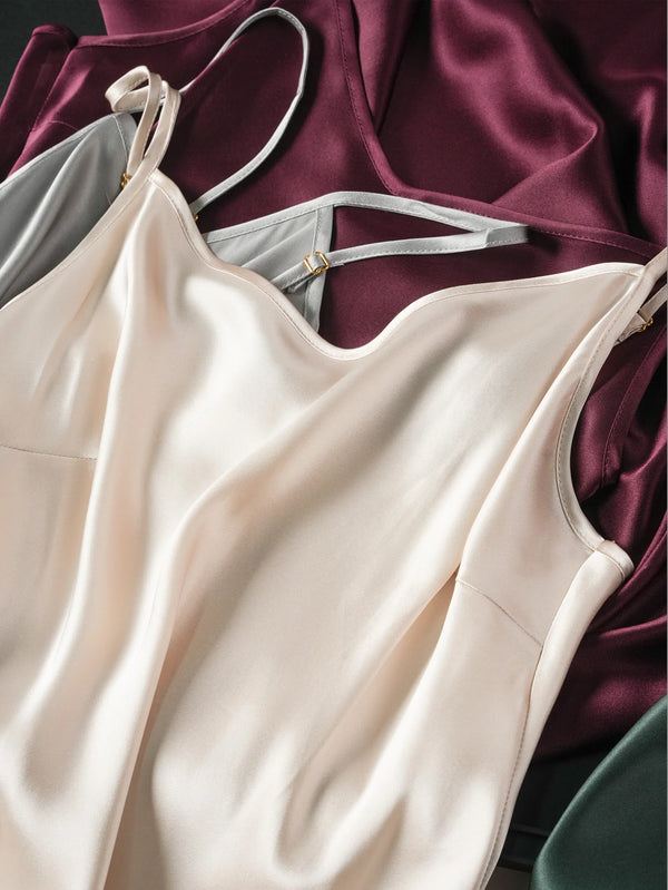 Aura Silk Co. Luxe Silk Slip Dress