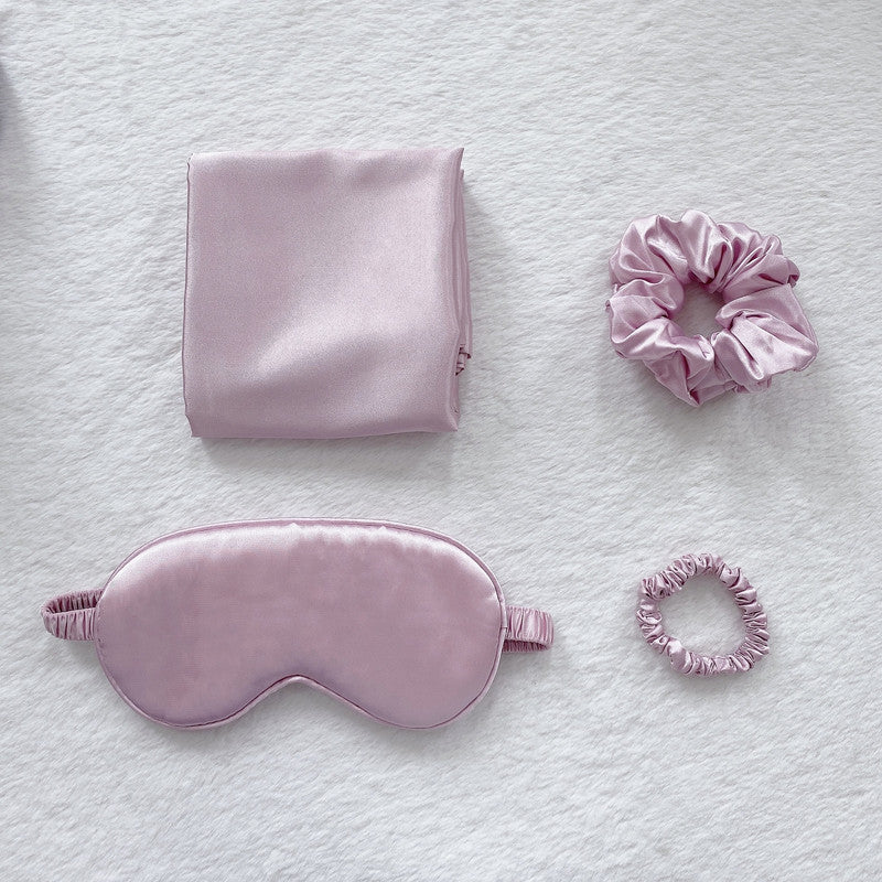 The Aura Serenity Silk Sleep Set - Pink